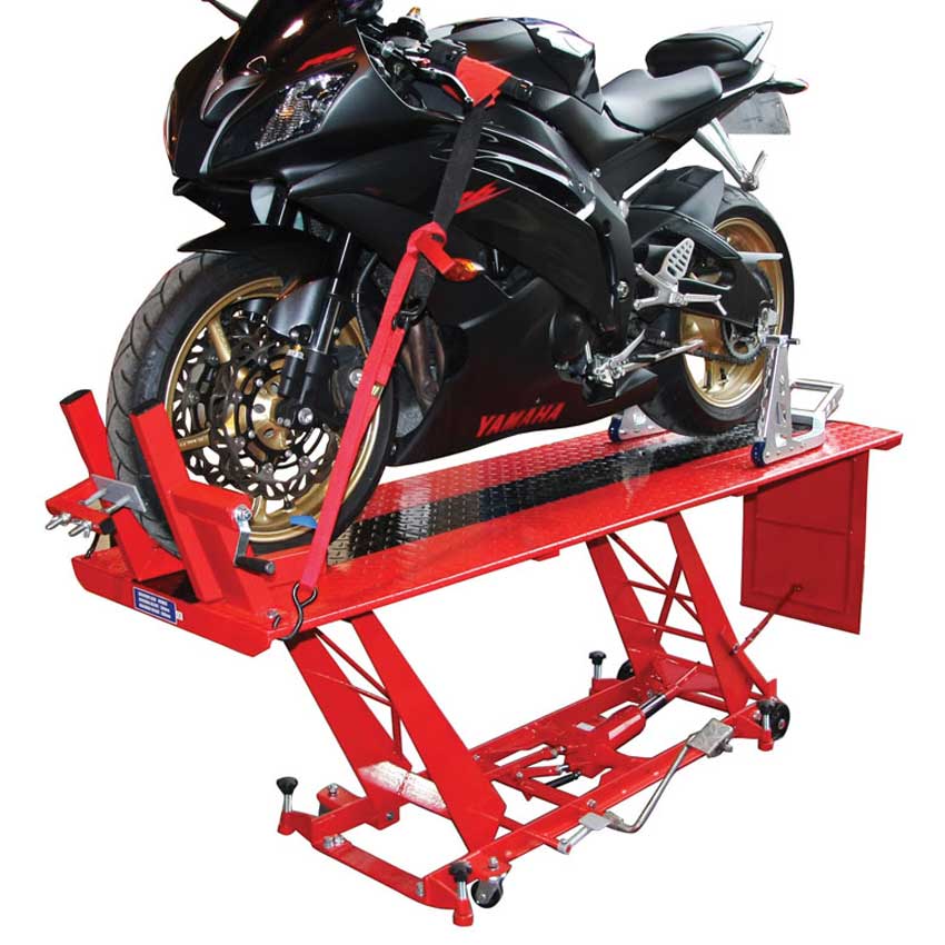 Professional store motorcycle lift