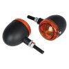 Short Stem Bullet Indicators With Black Body And Amber Lens
