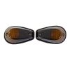Motorcycle Fairing Indicators With Black Body And Smoked Lens