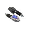 Motorcycle Long Stem Mini Spear Indicators With Carbon Look Body And Iridium Lens