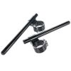 50mm Clip-On Handlebar High-Rise Riser Kit (Black)