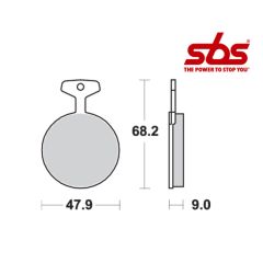 SBS 504 Brake Pad Kit