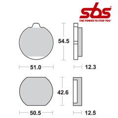 SBS 510 Brake Pad Kit
