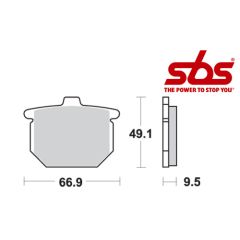 SBS 517 Brake Pad Kit