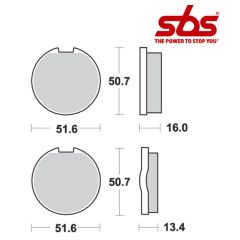 SBS 518 Brake Pad Kit