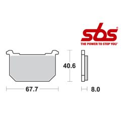 SBS 539 Brake Pad Kit