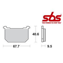 SBS 540 Brake Pad Kit