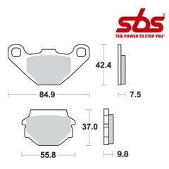 SBS 546 Brake Pad Kit