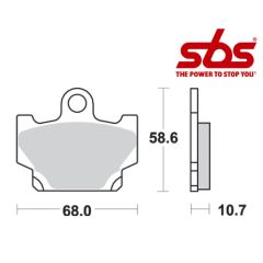 SBS 550 Brake Pad Kit