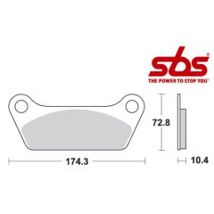 SBS 553 Brake Pad Kit