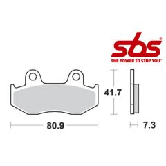 SBS 558 Brake Pad Kit