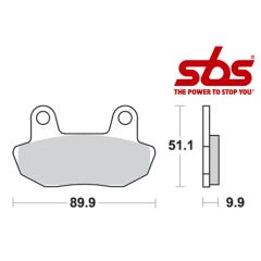 SBS 561 Brake Pad Kit