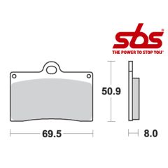 SBS 566 Brake Pad Kit