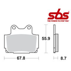 SBS 570 Brake Pad Kit