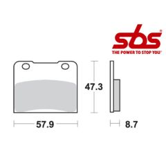 SBS 578 Brake Pad Kit