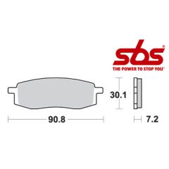 SBS 580 Brake Pad Kit