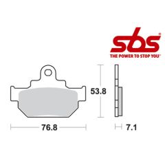 SBS 581 Brake Pad Kit