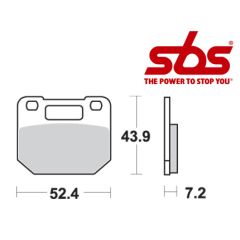 SBS 587 Brake Pad Kit