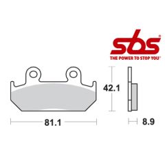 SBS 593 Brake Pad Kit