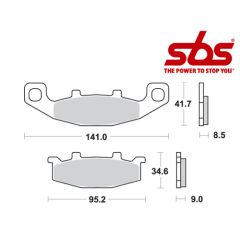 SBS 597 Brake Pad Kit