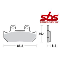 SBS 600 Brake Pad Kit