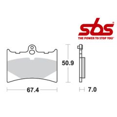 SBS 601 Brake Pad Kit