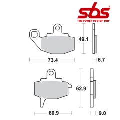 SBS 602 Brake Pad Kit