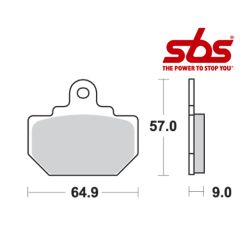 SBS 610 Brake Pad Kit