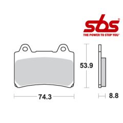 SBS 613 Brake Pad Kit