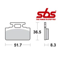 SBS 618 Brake Pad Kit