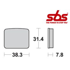 SBS 625 Brake Pad Kit
