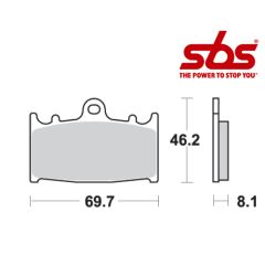 SBS 631 Brake Pad Kit