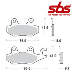 SBS 633 Brake Pad Kit