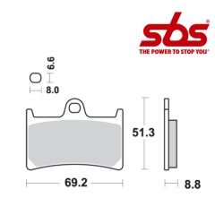 SBS 634 Brake Pad Kit
