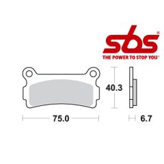 SBS 636 Brake Pad Kit