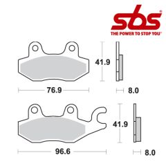 SBS 638 Brake Pad Kit