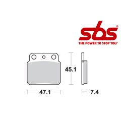 SBS 649 Brake Pad Kit