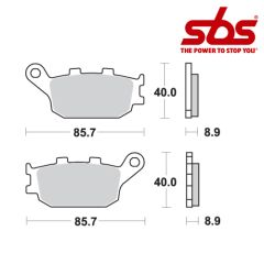 SBS 657 Brake Pad Kit