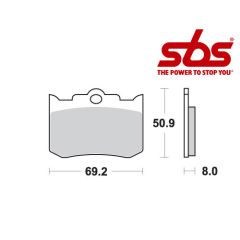 SBS 678 Brake Pad Kit