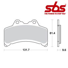 SBS 682 Brake Pad Kit