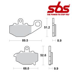 SBS 687 Brake Pad Kit