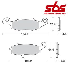 SBS 704 Brake Pad Kit