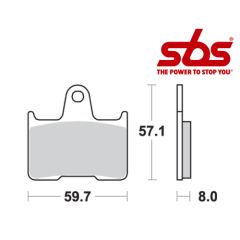 SBS 715 Brake Pad Kit