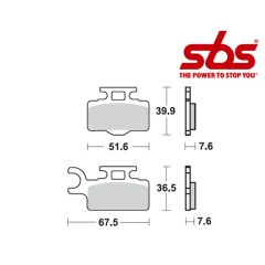 SBS 752 Brake Pad Kit