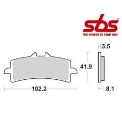 SBS 841 Brake Pad Kit