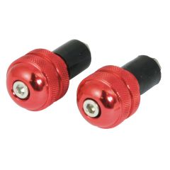 Bar End Round 18mm Red