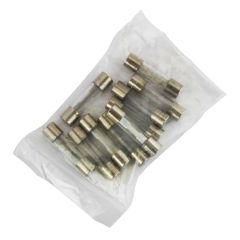 Pack of 10 x 25mm Glass Motorcycle Fuses 7-30 Amp