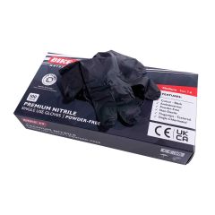 Disposable Black Nitrile Workshop/Mechanics Gloves (Powder Free)