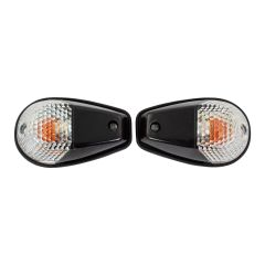 Motorcycle Fairing Indicators With Black Body And Clear Lens