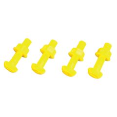 Yellow Number Plate Bolts & Nuts